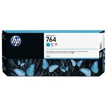 HP 764 Mustepatruuna C1Q13A Syaani