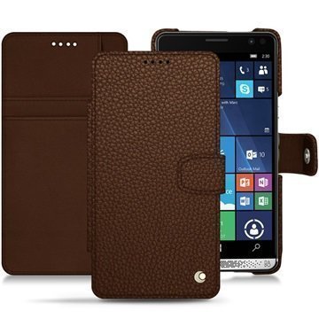 HP Elite X3 Noreve Tradition B Wallet Case Kastanjanruskea