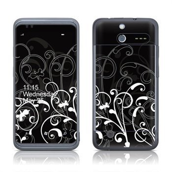 HTC 7 Pro Aqua B&W Fleur Skin