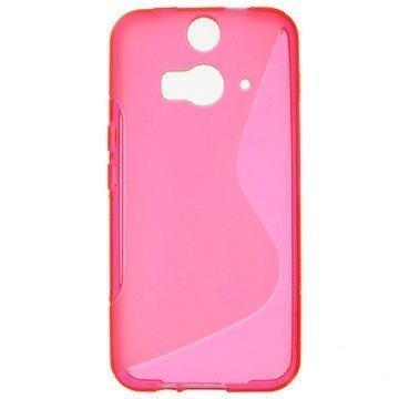 HTC Butterfly 2 S-Curve TPU-Kotelo Kuuma Pinkki