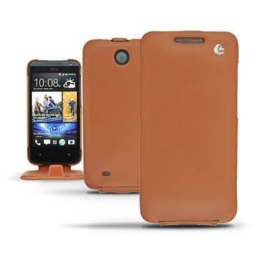 HTC Desire 300 Noreve Tradition Flip Leather Case Brown