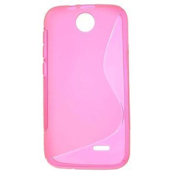 HTC Desire 310 S-Curve TPU-Kotelo Kuuma Pinkki