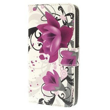 HTC Desire 310 Wallet Nahkakotelo Lotus