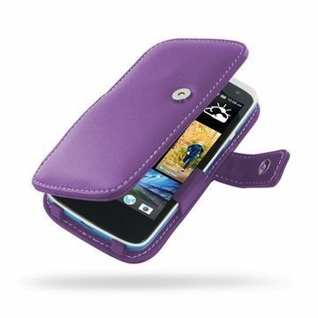 HTC Desire 500 PDair Leather Case 3LHTS5B41 Violetti