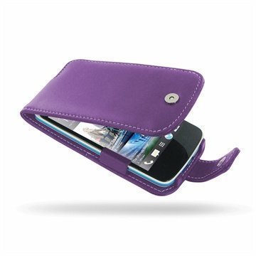 HTC Desire 500 PDair Leather Case 3LHTS5F41 Violetti