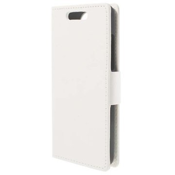 HTC Desire 501 501 Dual Sim Wallet Nahkakotelo Valkoinen
