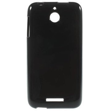 HTC Desire 510 Glossy TPU-Suojakuori Musta