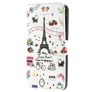 HTC Desire 510 Wallet Nahkakotelo Eiffel Tower