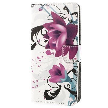 HTC Desire 510 Wallet Nahkakotelo Lotus