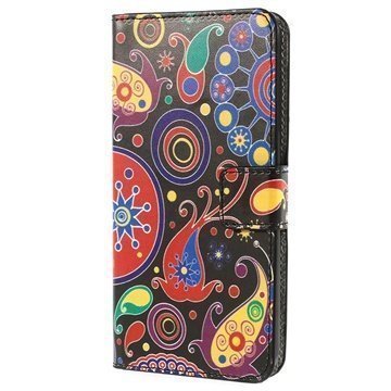 HTC Desire 510 Wallet Nahkakotelo Paisleyn Kuvio