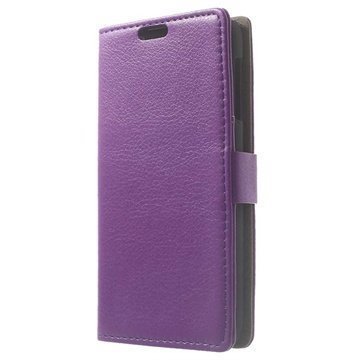 HTC Desire 510 Wallet Nahkakotelo Violetti