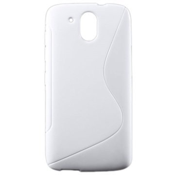HTC Desire 526G+ dual sim S-Curve TPU-Kotelo Valkoinen