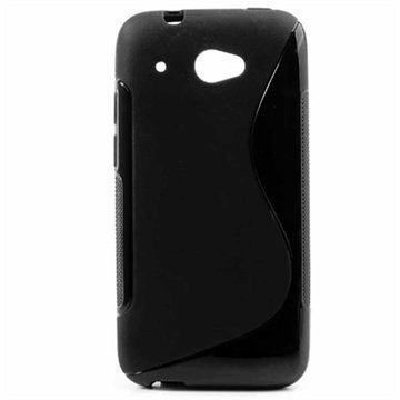 HTC Desire 601 S-Kuvio TPU-Kotelo Musta