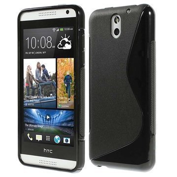 HTC Desire 610 S-Curve TPU-Kotelo Musta