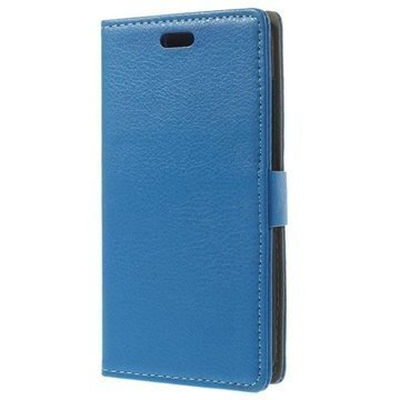 HTC Desire 616 Dual Sim Wallet Nahkakotelo Sininen