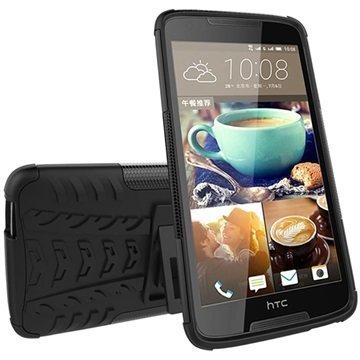 HTC Desire 828 Dual Sim Anti-Slip Hybridikotelo Musta