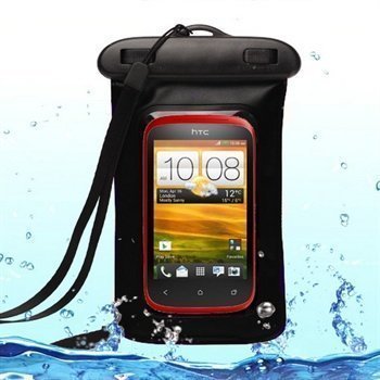 HTC Desire C Premium Vedenkestävä Kotelo Käsivarteen Musta