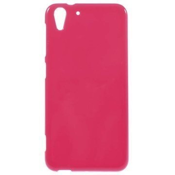 HTC Desire Eye Glossy TPU-Suojakuori Kuuma Pinkki