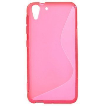 HTC Desire Eye S-Curve TPU-Kotelo Kuuma Pinkki