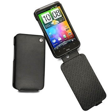HTC Desire HD Noreve Tradition Flip Leather Case Black