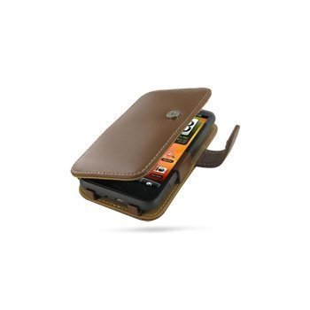 HTC Desire HD PDair Leather Case 3THTEHB41 Ruskea