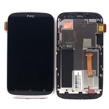 HTC Desire X Etukansi & LCD-Näyttö Hopea