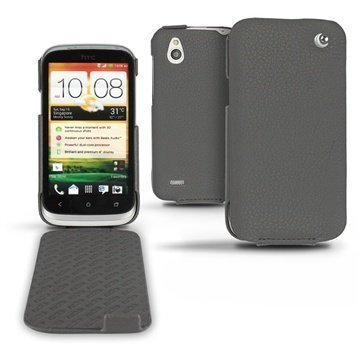 HTC Desire X HTC Desire V Noreve Tradition Läpällinen Nahkakotelo Antrasiitti