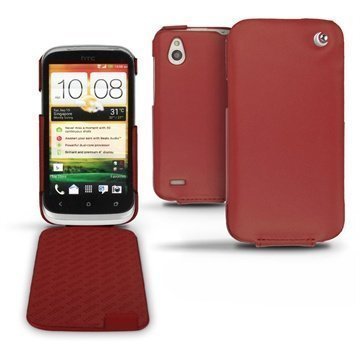 HTC Desire X HTC Desire V Noreve Tradition Läpällinen Nahkakotelo Punainen