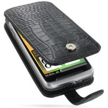 HTC Desire Z PDair Leather Case GBHTEZF41 Musta