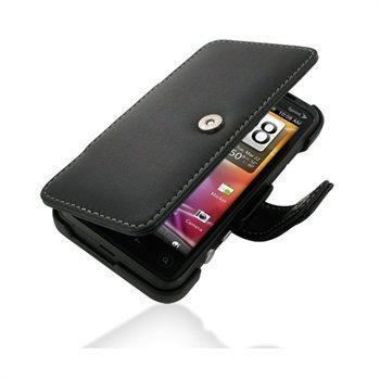 HTC EVO 3D CDMA PDair Leather Case 3BHT3DB41 Musta