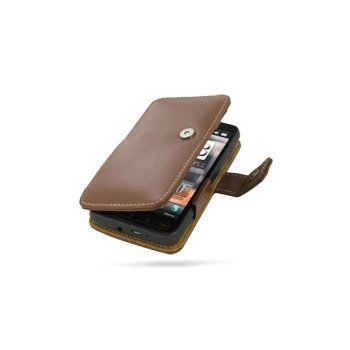 HTC HD2 PDair Leather Case 3THTH2B41 Ruskea