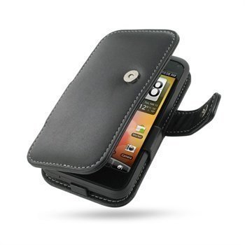 HTC Incredible S PDair Leather Case 3BHTEAB41 Musta