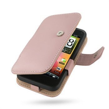 HTC Incredible S PDair Leather Case 3JHTEAB41 Vaaleanpunainen