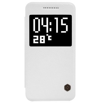 HTC One A9 Nillkin Qin Series Smart View Läppäkotelo Valkoinen