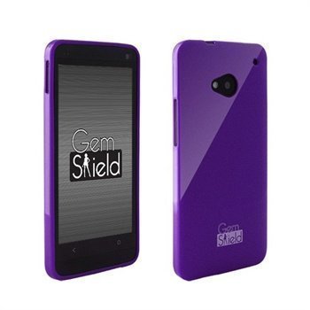 HTC One Beyond Cell Gem Shield Glitter TPU-Suojakotelo Violetti