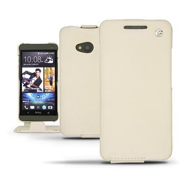 HTC One Dual Sim Noreve Tradition Flip Leather Case Beige