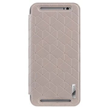 HTC One (E8) Baseus Brocade Series Nahkainen Läppäkotelo Samppanja
