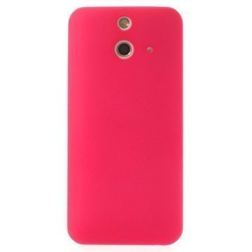HTC One (E8) Kumipintainen Napsautuskotelo Kuuma Pinkki