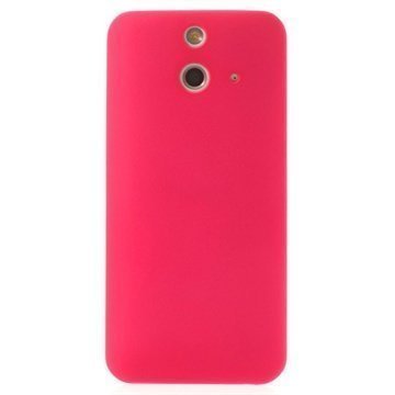 HTC One (E8) Kumipintainen Napsautuskotelo Kuuma Pinkki