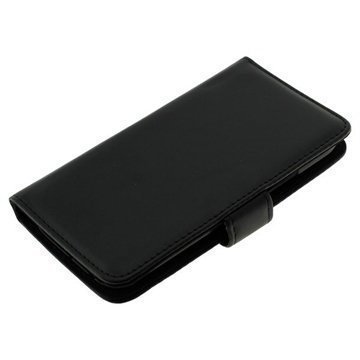 HTC One (M8) One (M8) Dual SIM Kirjamallinen Läpällinen Nahkakotelo Musta
