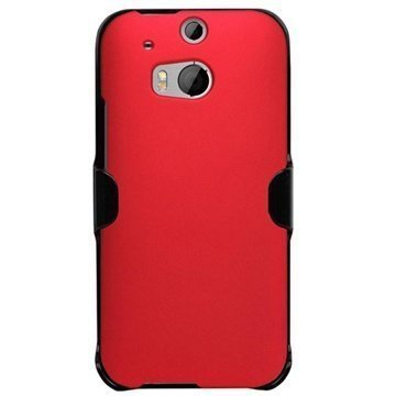 HTC One (M8) One (M8) Dual Sim Beyond Cell 3in1 Yhdistelmäkotelo Punainen
