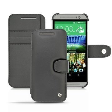 HTC One (M8) One (M8) Dual Sim Noreve Tradition B Wallet Nahkakotelo Musta
