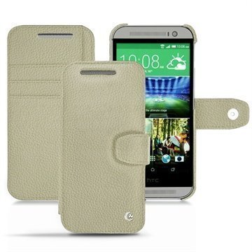 HTC One (M8) One (M8) Dual Sim Noreve Tradition B Wallet Nahkakotelo Norsunluun Värinen