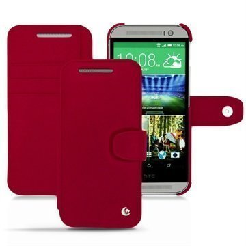 HTC One (M8) One (M8) Dual Sim Noreve Tradition B Wallet Nahkakotelo Punainen