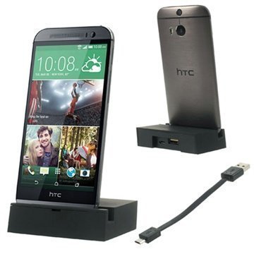 HTC One (M8) One (M8) Dual Sim Pöytälaturi Musta