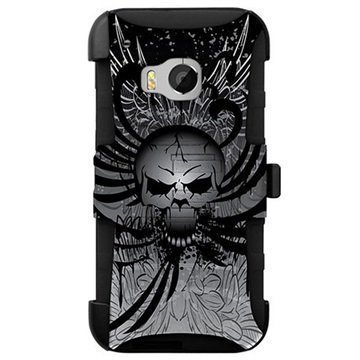 HTC One M9 Beyond Cell Armor Combo Design Suojakotelo Wing Skull