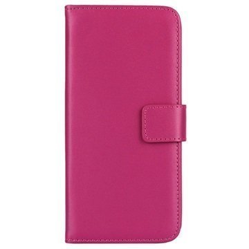 HTC One M9 Nahkainen Lompakkokotelo Kuuma Pinkki