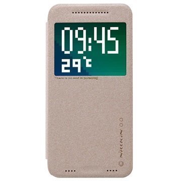HTC One M9+ Nillkin Sparkle Series Smart View Läppäkotelo Kulta
