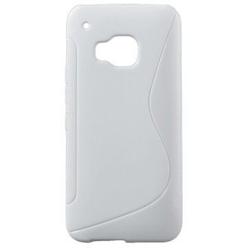 HTC One M9 S-Curve TPU-Kotelo Valkoinen