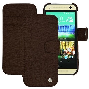 HTC One Mini 2 Noreve Tradition B Wallet Nahkakotelo Kastanjanruskea